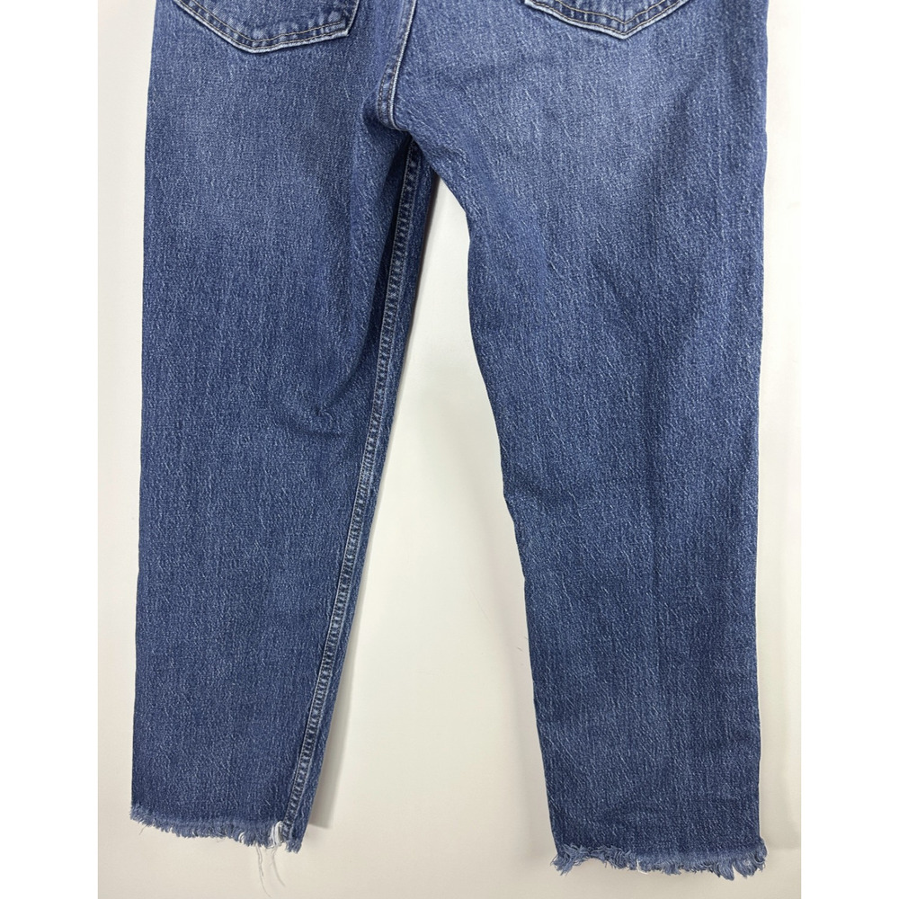 Gap Cheeky Straight High Rise Jeans Button Fly 29 8 R Dark Indigo Blue Denim - Picture 13 of 15